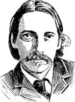 Robert Stevenson, ilustração vintage vetor