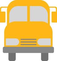 ônibus escolar amarelo, ilustração, vetor em fundo branco.