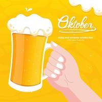 ilustração do conceito oktoberfest vetor