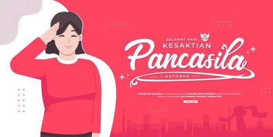 pancasila hari kesaktian vetor