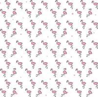 papel de parede de flamingo, ilustração, vetor em fundo branco.