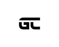 modelo de vetor de design de logotipo gc cg