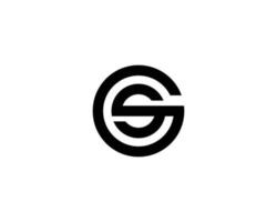 modelo de vetor de design de logotipo gs sg