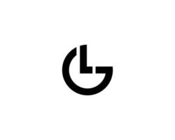 modelo de vetor de design de logotipo gl lg