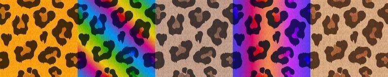 texturas de cor de pele de leopardo com manchas