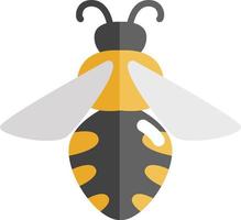 megachilidae amarelo, ilustração de ícone, vetor em fundo branco