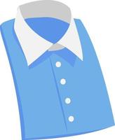 camisa azul do homem, ilustração, vetor em fundo branco.