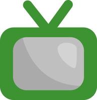 tv de filme verde, ilustração, vetor em um fundo branco.