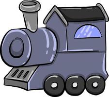 carro de trem, ilustração, vetor em fundo branco