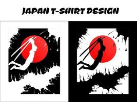 samurai salta para ataque, menino samurai, design de camiseta japonesa, silhueta para um tema japonês, cavaleiro, samurai masculino, silhueta japão samurai vector
