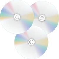 disco cd, ilustração, vetor em fundo branco