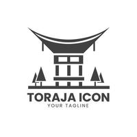 modelo criativo logotipo toraja house vetor