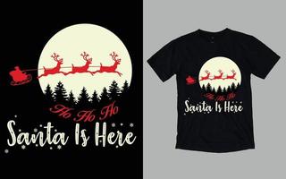 tipografia do dia de natal e design gráfico de camisetas vetor