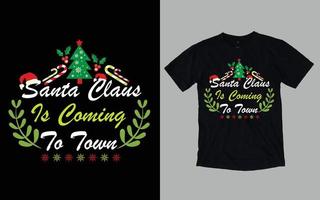 tipografia do dia de natal e design gráfico de camisetas vetor