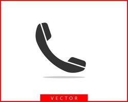 ilustração em vetor ícone de telefone. aplicativo de call center. ícones de telefone estilo plano moderno. entre em contato conosco silhueta de linha.