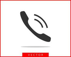 ilustração em vetor ícone de telefone. aplicativo de call center. ícones de telefone estilo plano moderno. entre em contato conosco silhueta de linha.