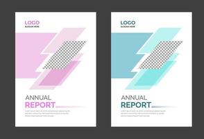 modelo de design de capa de brochura de capa de livro de capa de relatório anual vetor