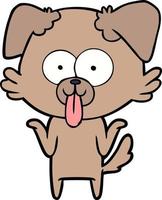 personagem de cachorro vetor em estilo cartoon