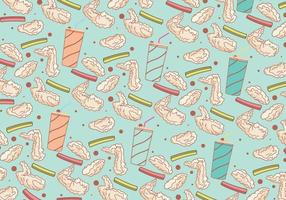 Buffalo Wings Vector Pattern