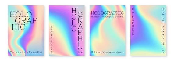 fundo brilhante multicolorido com tons iridescentes de cor. efeito holográfico, transições de gradiente de cor.1 vetor
