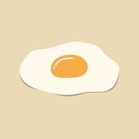 ilustração de ovo de lado ensolarado vetor