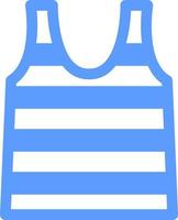 camisa de marinheiro azul, ilustração de ícone, vetor em fundo branco