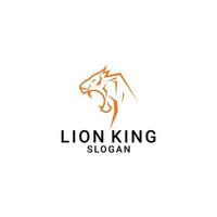 vetor de design de ícone de logotipo de leão
