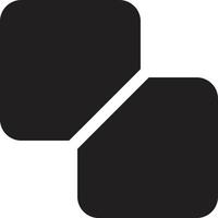 ilustração de logotipo quadrado de camadas abstratas em estilo moderno e minimalista vetor