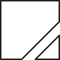 ilustração abstrata do logotipo quadrado em estilo moderno e minimalista vetor