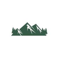 ilustração de design de ícone de logotipo de montanha vetor