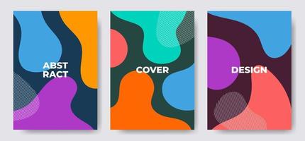 coleção de capas de design de memphis. vetor eps10