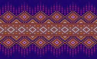 padrão de tricô de suéter, bordado étnico vetorial fundo bonito, decoração de malha estilo oriental vetor