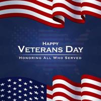 feliz dia dos veteranos americano que todos os que serviram vetor