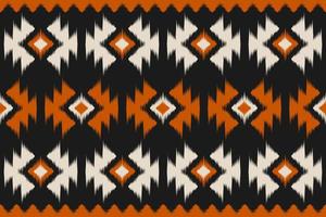 sem costura padrão geométrico étnico ikat em tribal. tapete étnico ikat arte padrão. estilo mexicano. vetor