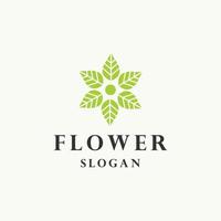 ilustração em vetor modelo de design de ícone de logotipo de flor