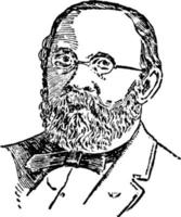 Rudolf Virchow, ilustração vintage vetor