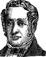 George Stephenson, ilustração vintage vetor