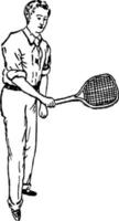 ilustração vintage de backhand. vetor