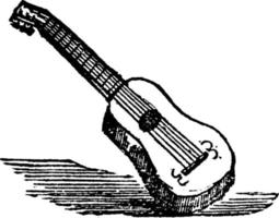 guitarra, ilustração vintage. vetor