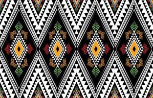 estilo padrão geométrico étnico americano, ocidental, asteca. design de padrão sem emenda para tecido, cortina, fundo, sarongue, papel de parede, roupas, embrulho, batik, azulejo, ilustração interior.vector. vetor