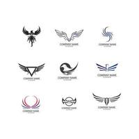 ícone de vetor modelo logotipo pássaro falcão águia