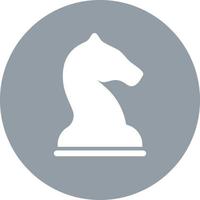 xadrez figura cavaleiro branco, ilustração, vetor em fundo branco.