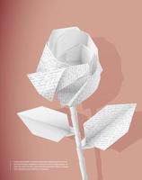 vetor de flores de papel