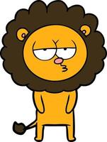 personagem de leão vetorial em estilo cartoon vetor
