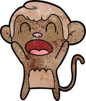 personagem de macaco vetorial em estilo cartoon vetor