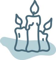 velas de spa, ilustração, vetor, sobre um fundo branco. vetor