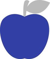 maçã azul, ilustração, vetor, sobre um fundo branco. vetor