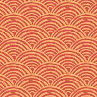 padrão de onda tradicional do Japão vermelho claro vetor