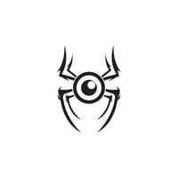 design de vetor de logotipo de ícone de aranha