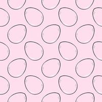 ovos transparentes cor de rosa, padrão sem emenda em fundo rosa. vetor